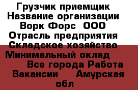 Грузчик-приемщик › Название организации ­ Ворк Форс, ООО › Отрасль предприятия ­ Складское хозяйство › Минимальный оклад ­ 30 000 - Все города Работа » Вакансии   . Амурская обл.